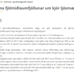 Falskar tölur frá ráðaneyti fjármála og efnahgasmála.